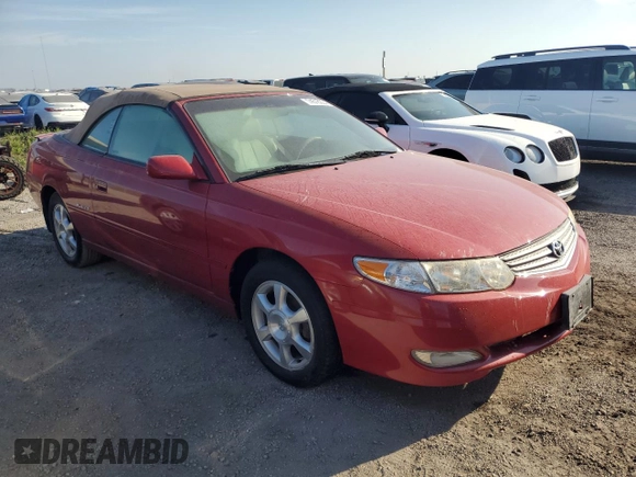 2003 Toyota Solara SE with VIN 2T1FF28P63C605477, listed as a Copart auction lot 74518224 with Not Provided miles and Non Repairable. Bid and sale history available at carsss.com. Image 4.