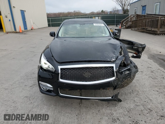 2015 Infiniti Q70 with VIN JN1BY1PR5FM830652, listed as a Copart auction lot 52894625 with 102,387 mi miles and Salvage Title. Bid and sale history available at DreamBid. Image 5.