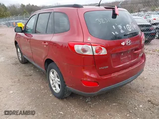 2011 Hyundai Santa Fe GLS with VIN 5XYZGDAB4BG024521, listed as a IAAI auction lot 42083231 with 212,216 mi miles. Bid and sale history available at carsss.com. Image 3.