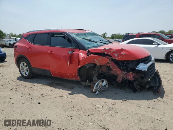 2019 Chevrolet Blazer with VIN 3GNKBGRS9KS676417, listed as a Copart auction lot 58323135 with 38,257 mi miles and Clean title. Bid and sale history available at DreamBid. Image 4.