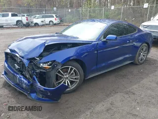 2015 Ford Mustang EcoBoost with VIN 1FA6P8TH9F5317329, listed as a IAAI auction lot 41966041 with 61,357 mi miles and . Bid and sale history available at carsss.com. Image 2.