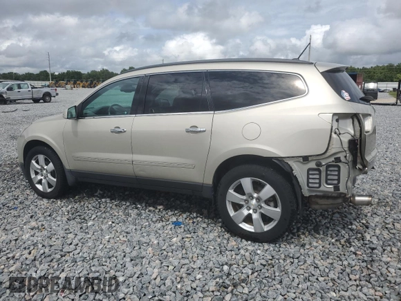 2015 Chevrolet Traverse LTZ z VIN 1GNKRJKD8FJ269524, wystawiony jako Copart lot #56700805 z przebiegiem 110 605 mil mil oraz Szkoda całkowita • Salvage title. Historia ofert i sprzedaży dostępna na DreamBid. Obrazek 2.