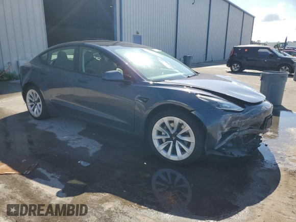 2023 Tesla Model 3 with VIN 5YJ3E1EA7PF456613, listed as a Copart auction lot 56940255 with 35,920 mi miles and Non repairable. Bid and sale history available at DreamBid. Image 4.