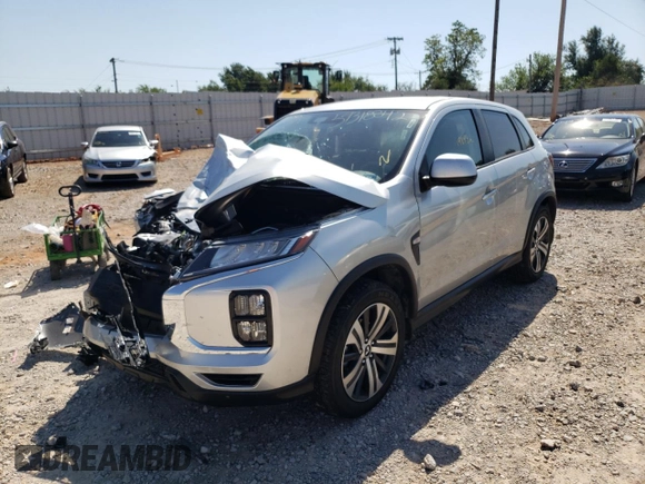 2022 Mitsubishi Outlander Sport ES with VIN JA4ARUAU8NU013527, listed as a Copart auction lot 59318842 with 19,893 mi miles. Bid and sale history available at carsss.com. Image 2.