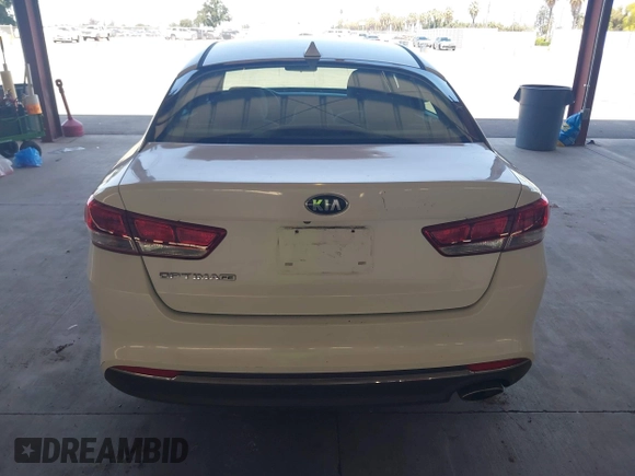 2016 Kia Optima LX with VIN KNAGT4L34G5105864, listed as a IAAI auction lot 42161194 with 106,351 mi miles. Bid and sale history available at carsss.com. Image 16.