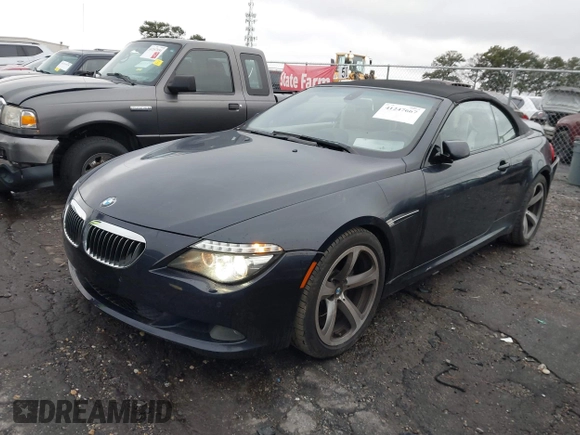 2008 BMW 6 Series 650i with VIN WBAEB53598CX63873, listed as a IAAI auction lot 41247667 with 283,230 mi miles. Bid and sale history available at carsss.com. Image 17.