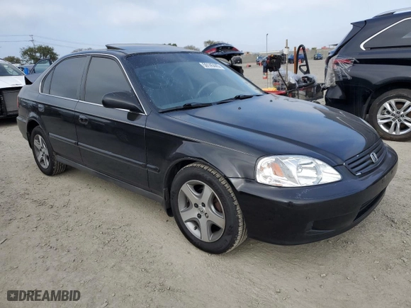 1999 Honda Civic EX with VIN 2HGEJ8641XH531176, listed as a Copart auction lot 50145445 with 138,366 mi miles and Salvage Title. Bid and sale history available at carsss.com. Image 4.