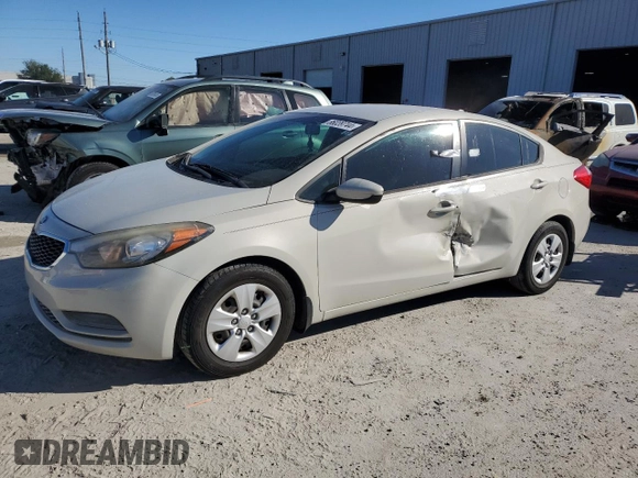 2014 Kia Forte LX with VIN KNAFK4A64E5187863, listed as a Copart auction lot 86039744 with 136,265 mi miles and Salvage Title. Bid and sale history available at carsss.com. Image 1.