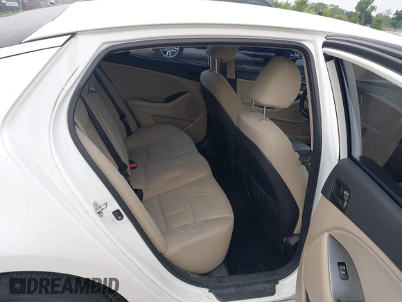 2014 Kia Optima LX with VIN KNAGM4A7XE5481131, listed as a IAAI auction lot 42494495 with 97,223 mi miles and . Bid and sale history available at DreamBid. Image 8.