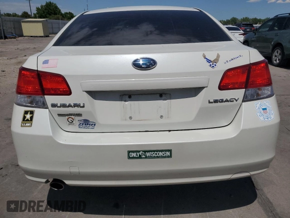 2012 Subaru Legacy Premium with VIN 4S3BMCC68C3012737, listed as a Copart auction lot 61844535 with 197,012 mi miles and Salvage title. Bid and sale history available at DreamBid. Image 6.