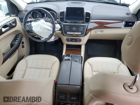 2019 Mercedes-Benz GLS 450 with VIN 4JGDF6EE3KB222770, listed as a Copart auction lot 59012615 with 106,336 mi miles and Salvage title. Bid and sale history available at DreamBid. Image 8.
