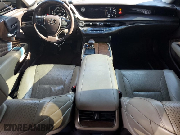 2018 Lexus LS 500 with VIN JTHC51FF5J5003978, listed as a Copart auction lot 89002105 with 119,472 mi miles and Salvage title. Bid and sale history available at DreamBid. Image 8.