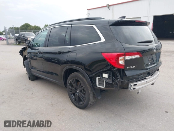 2021 Honda Pilot Special Edition with VIN 5FNYF5H27MB043732, listed as a IAAI auction lot 39777255 with 56,087 mi miles and . Bid and sale history available at DreamBid. Image 3.