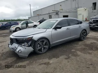 2023 Honda Accord Sport с VIN 1HGCY2F55PA037510, выставлен на аукционе Copart как лот 57072055 с пробегом 42 739 миль миль и Списание • Salvage title. История ставок и продаж доступна на DreamBid. Изображение 1.