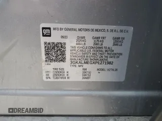 2023 GMC Terrain SLE with VIN 3GKALMEGXPL271982, listed as a Copart auction lot 44251965 with 26,103 mi miles and Salvage Title. Bid and sale history available at carsss.com. Image 15.