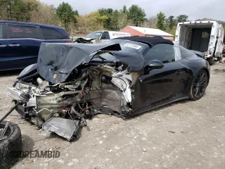 2016 Porsche 911 4S with VIN WP0BB2A94GS136383, listed as a Copart auction lot 52737084 with 54,027 mi miles and Salvage Title. Bid and sale history available at carsss.com. Image 1.