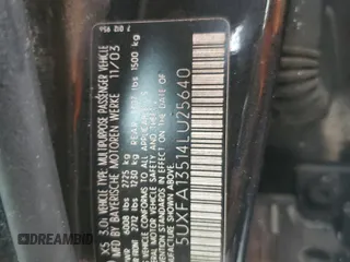 2004 BMW X5 3.0i with VIN 5UXFA13514LU25640, listed as a Copart auction lot 74727494 with 83,061 mi miles and Salvage Title. Bid and sale history available at carsss.com. Image 14.