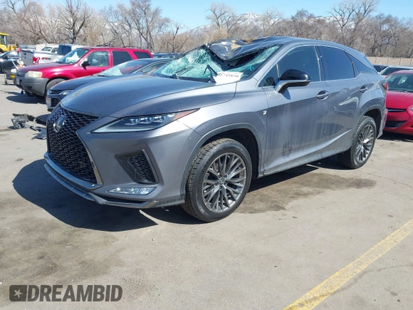 2020 Lexus RX 350 F Sport with VIN 2T2SZMDA7LC224154, listed as a IAAI auction lot 41745850 with 74,140 mi miles and . Bid and sale history available at DreamBid. Image 2.