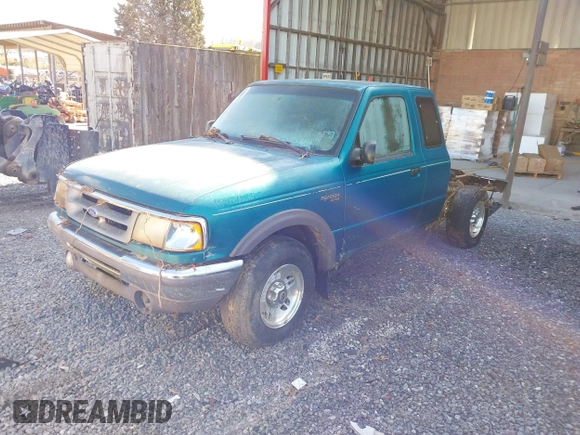 1997 Ford Ranger XLT with VIN 1FTDR15X1VTA79445, listed as a IAAI auction lot 40827592 with 209,896 mi miles. Bid and sale history available at carsss.com. Image 2.