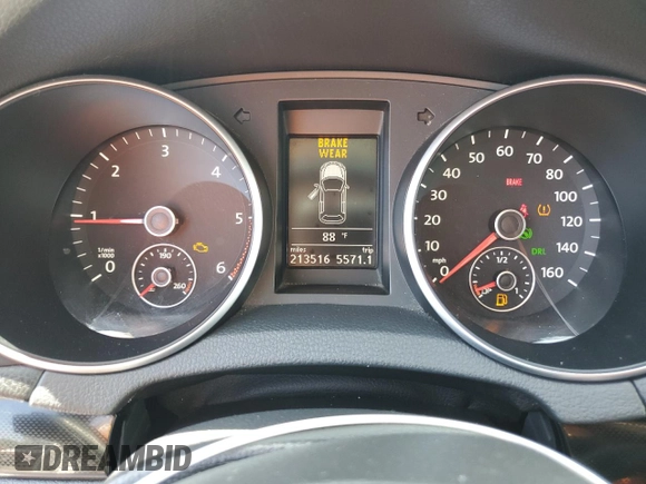 2012 Volkswagen Jetta TDI w/Sunroof & Nav with VIN 3VWPL7AJ6CM683908, listed as a Copart auction lot 62817665 with 213,516 mi miles and Clean title. Bid and sale history available at DreamBid. Image 9.