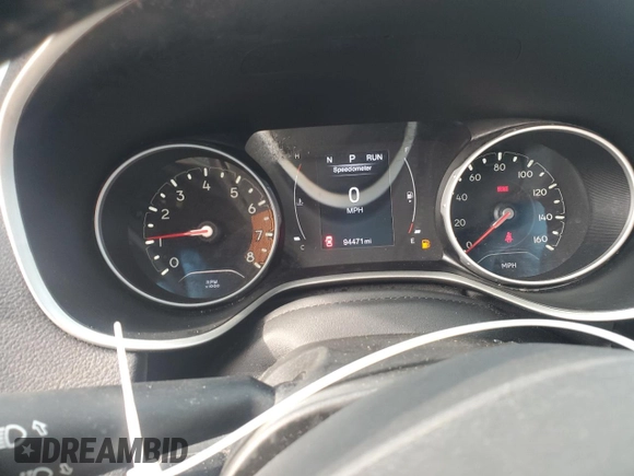 2018 Jeep Compass Latitude with VIN 3C4NJCBB8JT181968, listed as a Copart auction lot 51128195 with 94,471 mi miles and Salvage Title. Bid and sale history available at carsss.com. Image 9.