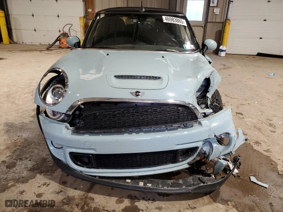 2014 MINI Cooper Convertible S with VIN WMWZP3C59ET707581, listed as a Copart auction lot 46983865 with 42,746 mi miles and Salvage Title. Bid and sale history available at carsss.com. Image 5.
