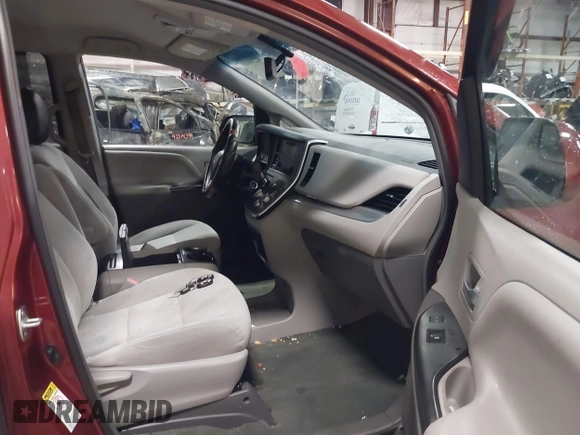 2015 Toyota Sienna LE AAS with VIN 5TDKK3DC8FS655876, listed as a IAAI auction lot 42298949 with 93,459 mi miles and . Bid and sale history available at DreamBid. Image 5.