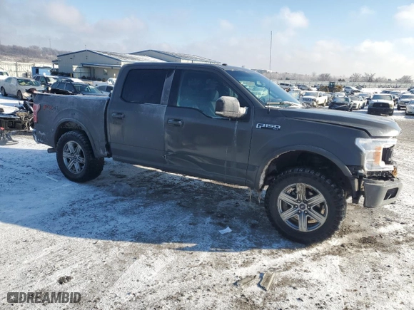 2018 Ford F-150 XL with VIN 1FTEW1EG7JFB63999, listed as a Copart auction lot 87753395 with 149,116 mi miles and Salvage Title. Bid and sale history available at carsss.com. Image 4.