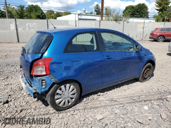 2008 Toyota Yaris with VIN JTDJT923885206351, listed as a Copart auction lot 72245144 with 262,643 mi miles and Salvage Title. Bid and sale history available at DreamBid. Image 3.