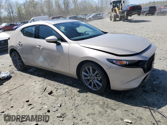 2023 Mazda 3 S Preferred with VIN JM1BPALM3P1610942, listed as a Copart auction lot 53460705 with Not Provided miles and Salvage Title. Bid and sale history available at DreamBid. Image 4.