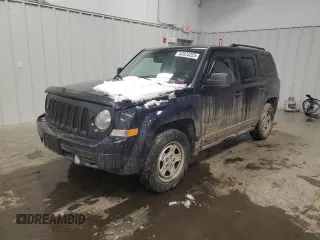 2017 Jeep Patriot Sport with VIN 1C4NJPBB7HD102345, listed as a Copart auction lot 43523225 with 121,031 mi miles and Salvage Title. Bid and sale history available at carsss.com. Image 1.