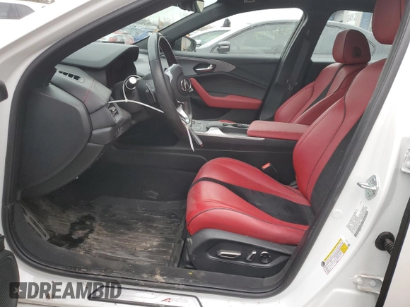 2024 Acura TLX w/A-Spec Package with VIN 19UUB6F54RA000075, listed as a Copart auction lot 43120325 with 9,995 mi miles and Salvage Title. Bid and sale history available at carsss.com. Image 7.
