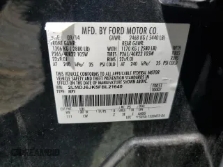 2015 Lincoln MKX with VIN 2LMDJ6JK5FBL21640, listed as a Copart auction lot 70017684 with 206,394 mi miles and Salvage Title. Bid and sale history available at carsss.com. Image 13.