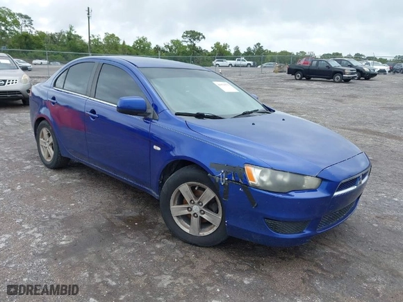 2008 Mitsubishi Lancer DE with VIN JA3AU26U68U037460, listed as a IAAI auction lot 41979573 with 220,238 mi miles. Bid and sale history available at carsss.com. Image 1.