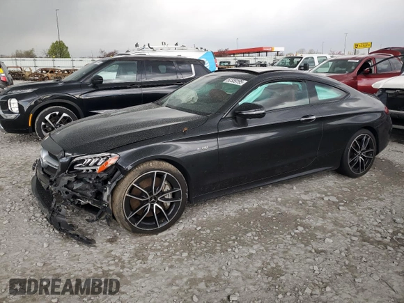 2021 Mercedes-Benz C 43 AMG with VIN W1KWJ6EB9MG089364, listed as a Copart auction lot 52339195 with Not provided miles and Salvage title. Bid and sale history available at DreamBid. Image 1.
