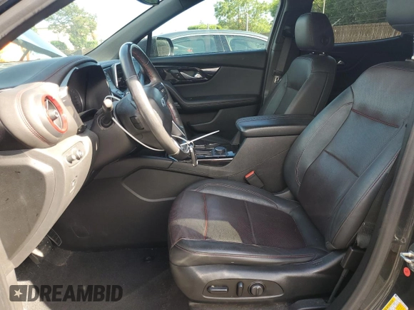 2020 Chevrolet Blazer RS with VIN 3GNKBERS0LS639987, listed as a Copart auction lot 56666455 with 51,175 mi miles and Salvage title. Bid and sale history available at DreamBid. Image 7.