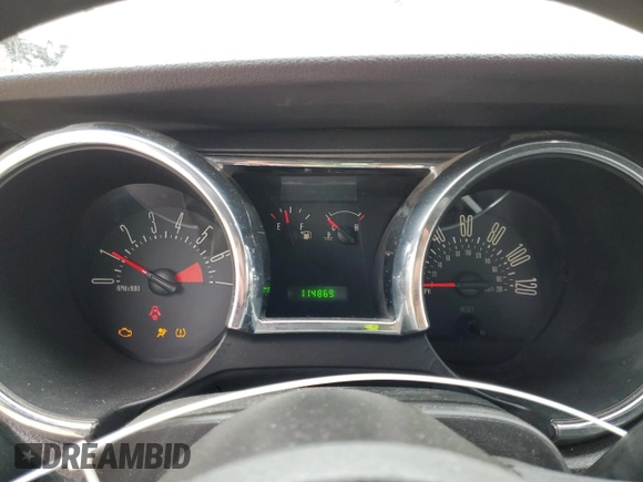 2007 Ford Mustang Deluxe with VIN 1ZVHT80N475367580, listed as a Copart auction lot 49649805 with 114,869 mi miles and Salvage Title. Bid and sale history available at carsss.com. Image 9.