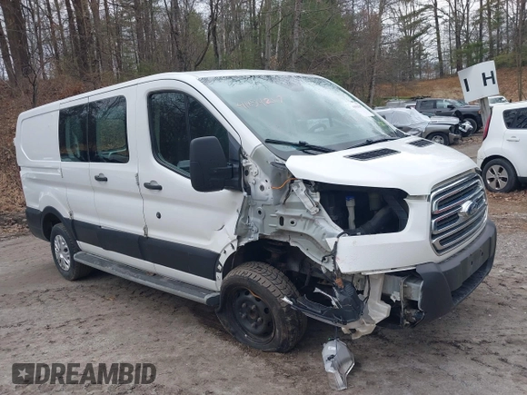 2019 Ford Transit with VIN 1FTYR1ZMXKKB21503, listed as a IAAI auction lot 41854207 with 124,415 mi miles and . Bid and sale history available at DreamBid. Image 1.