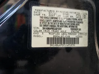 2012 Nissan Sentra 2.0 with VIN 3N1AB6AP0CL621231, listed as a Copart auction lot 61941345 with 150,450 mi miles and Salvage title. Bid and sale history available at DreamBid. Image 12.