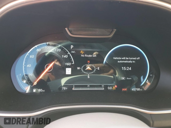 2022 Genesis GV80 z VIN KMUHCESC6NU084580, wystawiony jako Copart lot #42295215 z przebiegiem 45 768 mil mil oraz Szkoda całkowita • Salvage title. Historia ofert i sprzedaży dostępna na DreamBid. Obrazek 9.