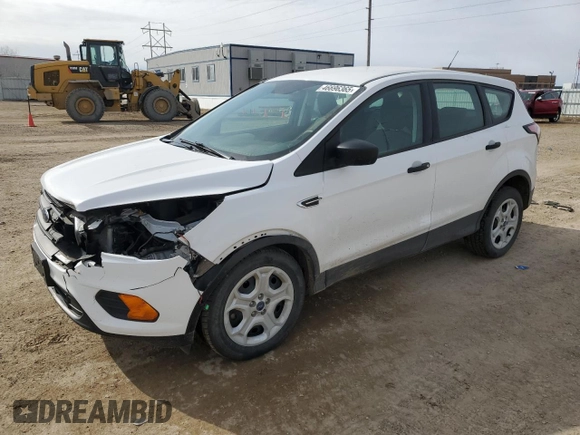 2018 Ford Escape S with VIN 1FMCU0F70JUC60202, listed as a Copart auction lot 46696365 with 97,236 mi miles and Salvage Title. Bid and sale history available at carsss.com. Image 1.