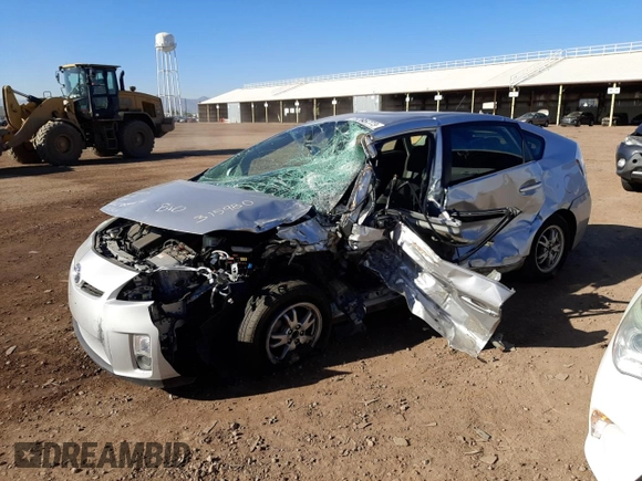 2010 Toyota Prius II with VIN JTDKN3DU4A0240369, listed as a Copart auction lot 46295773 with 0 mi miles and Salvage Title. Bid and sale history available at carsss.com. Image 1.