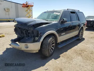 2008 Ford Expedition Eddie Bauer z VIN 1FMFU17548LA70063, wystawiony jako Copart lot #49823195 z przebiegiem 181 634 mil mil oraz Szkody całkowita. Historia ofert i sprzedaży dostępna na DreamBid. Obrazek 1.