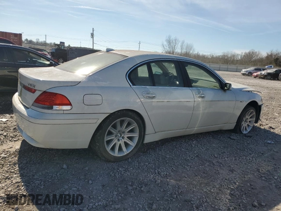 2002 BMW 7 Series 745i with VIN WBAGL63462DP54424, listed as a Copart auction lot 85921814 with Not Provided miles and Clean Title. Bid and sale history available at DreamBid. Image 3.