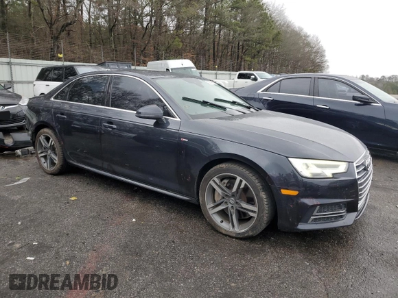 2017 Audi A4 Premium Plus with VIN WAULNAF4XHN021450, listed as a Copart auction lot 42375865 with 78,204 mi miles and Salvage Title. Bid and sale history available at carsss.com. Image 4.