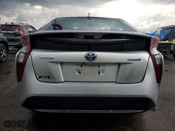 2017 Toyota Prius Two with VIN JTDKBRFUXH3029436, listed as a Copart auction lot 55909215 with 78,374 mi miles and Salvage Title. Bid and sale history available at DreamBid. Image 6.
