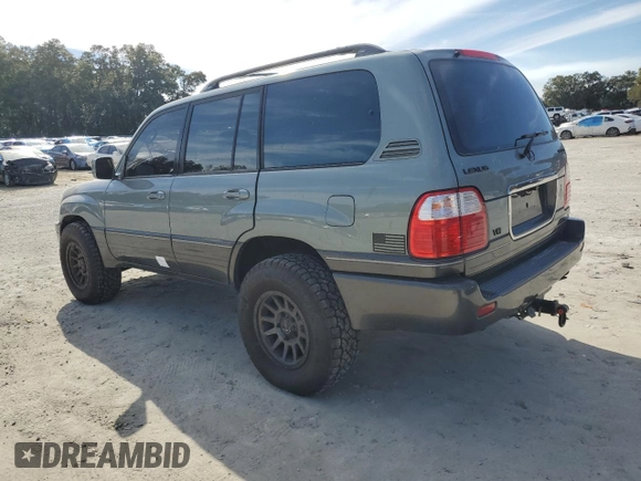 2002 Lexus LX 470 z VIN JTJHT00W723514716, wystawiony jako Copart lot #42646295 z przebiegiem 188 817 mil mil oraz Szkoda całkowita • Salvage title. Historia ofert i sprzedaży dostępna na DreamBid. Obrazek 2.