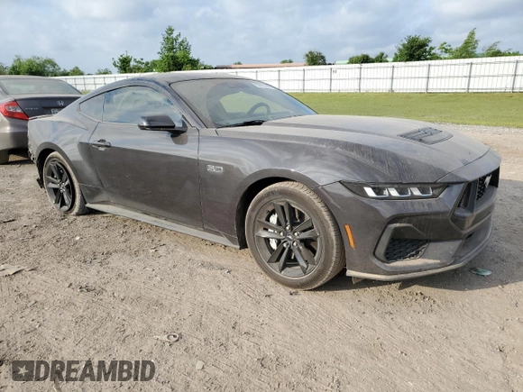 2024 Ford Mustang GT with VIN 1FA6P8CF2R5412592, listed as a Copart auction lot 53701845 with 6,263 mi miles and Salvage Title. Bid and sale history available at DreamBid. Image 4.