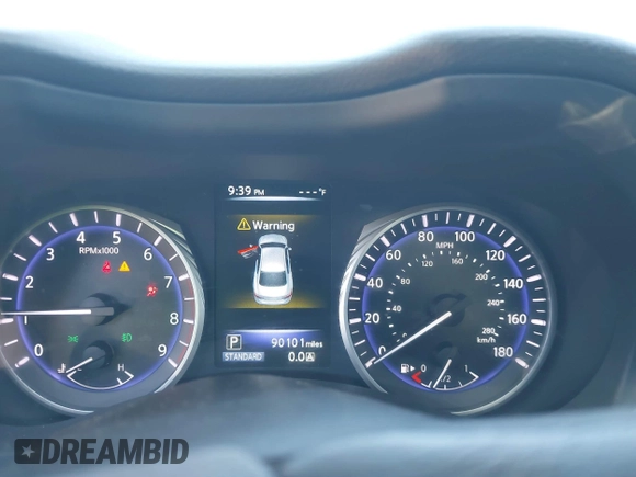 2016 Infiniti Q50 3.0t Premium with VIN JN1EV7AP6GM303835, listed as a IAAI auction lot 41587532 with 90,200 mi miles. Bid and sale history available at carsss.com. Image 7.
