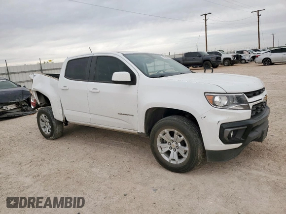 2022 Chevrolet Colorado 4WD LT with VIN 1GCGTCEN6N1306228, listed as a Copart auction lot 57074625 with 35,124 mi miles and Salvage title. Bid and sale history available at DreamBid. Image 4.